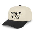 Cream & Black Snap Back